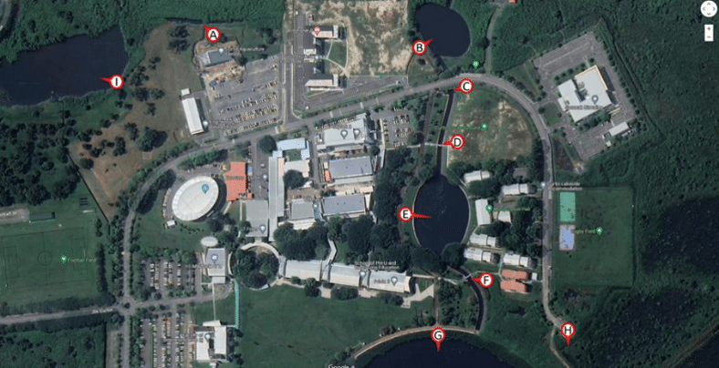 Molecular assessment of decapod crustacean diversity in Curtin Lakes, Miri, Sarawak, Malaysia 1 Figure 1. Sampling locations for decapod crustacean diversity assessment in Curtin Lakes, Miri, Sarawak, Malaysia.